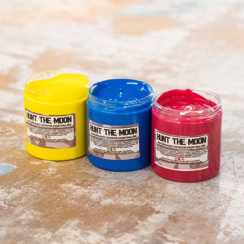 Process Colours Eco Waterbased Screen Printing Ink Bundle - 100ml, 240ml, or 1ltr