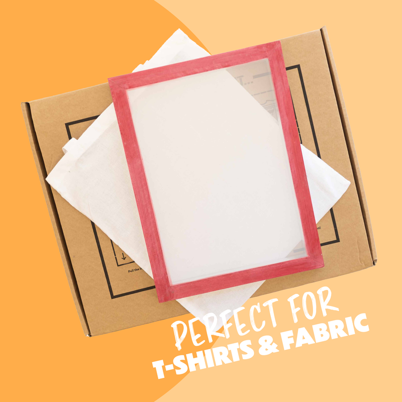 T-Shirts & Fabric - Ultimate Screen Printing Kit - A4 or A3
