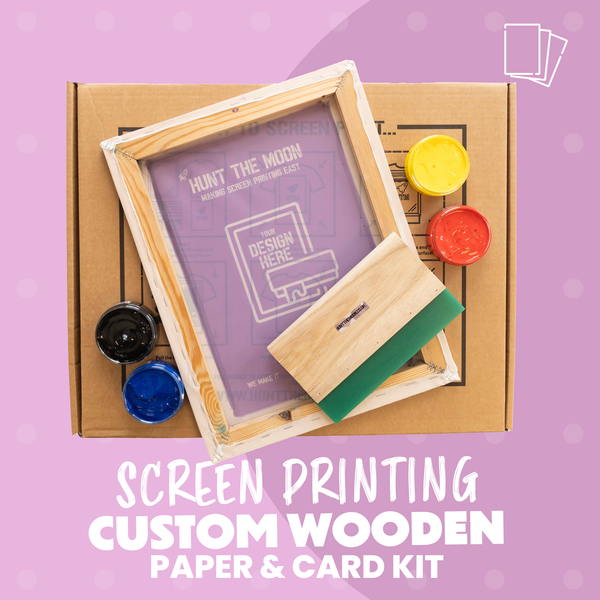 Paper & Card - Custom wooden screen printing kit with your image - A4 or A3