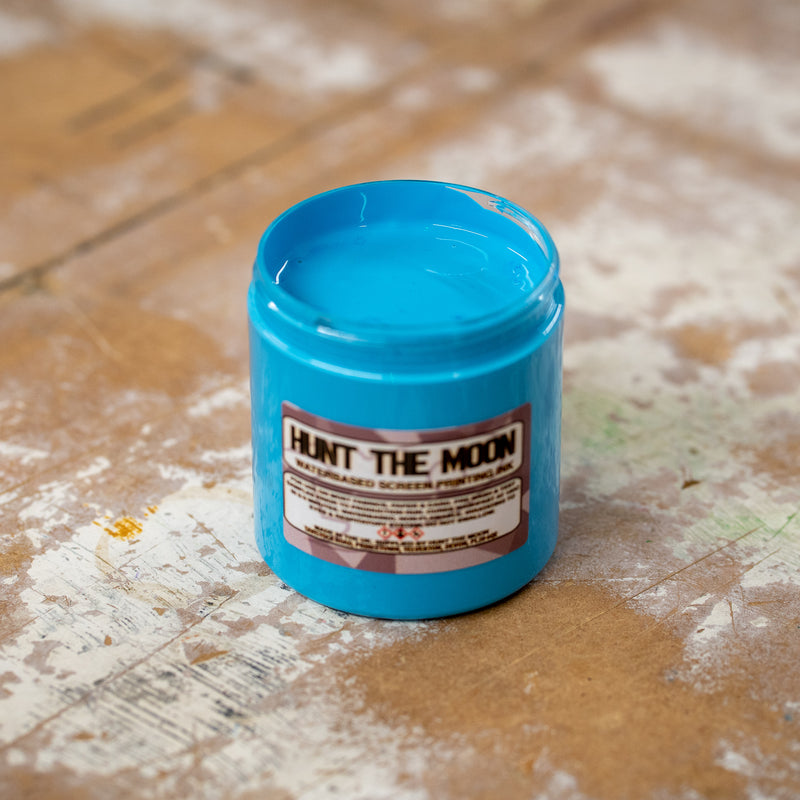 Fluorescent Blue  - Eco Water Based Screen Printing Ink 100ml or 240ml (Limited Edition)