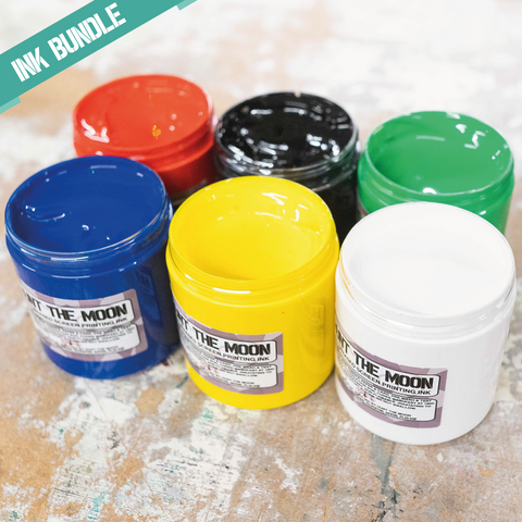 Eco Waterbased Screen Printing Ink Bundle - 100ml or 240ml, or 1ltr