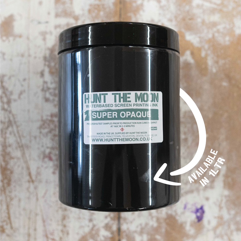 Super Opaque Eco Waterbased Screen Printing Ink - 100ml, 240ml or 1ltr