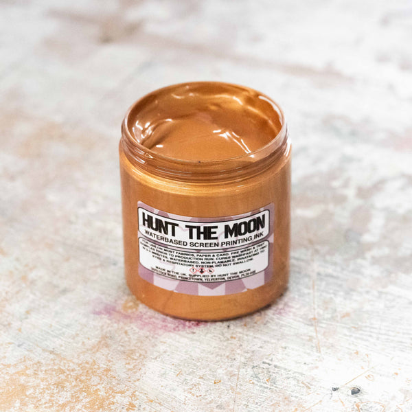 Metallic Copper - Eco Water Based Screen Printing Ink - 100ml, 240ml, or 1ltr