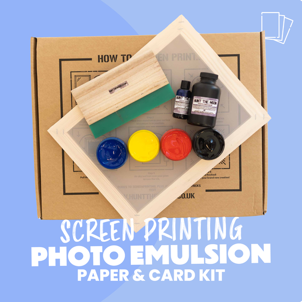 Paper & Card - Photo Emulsion Wooden Screen Printing Kit - A4 or A3