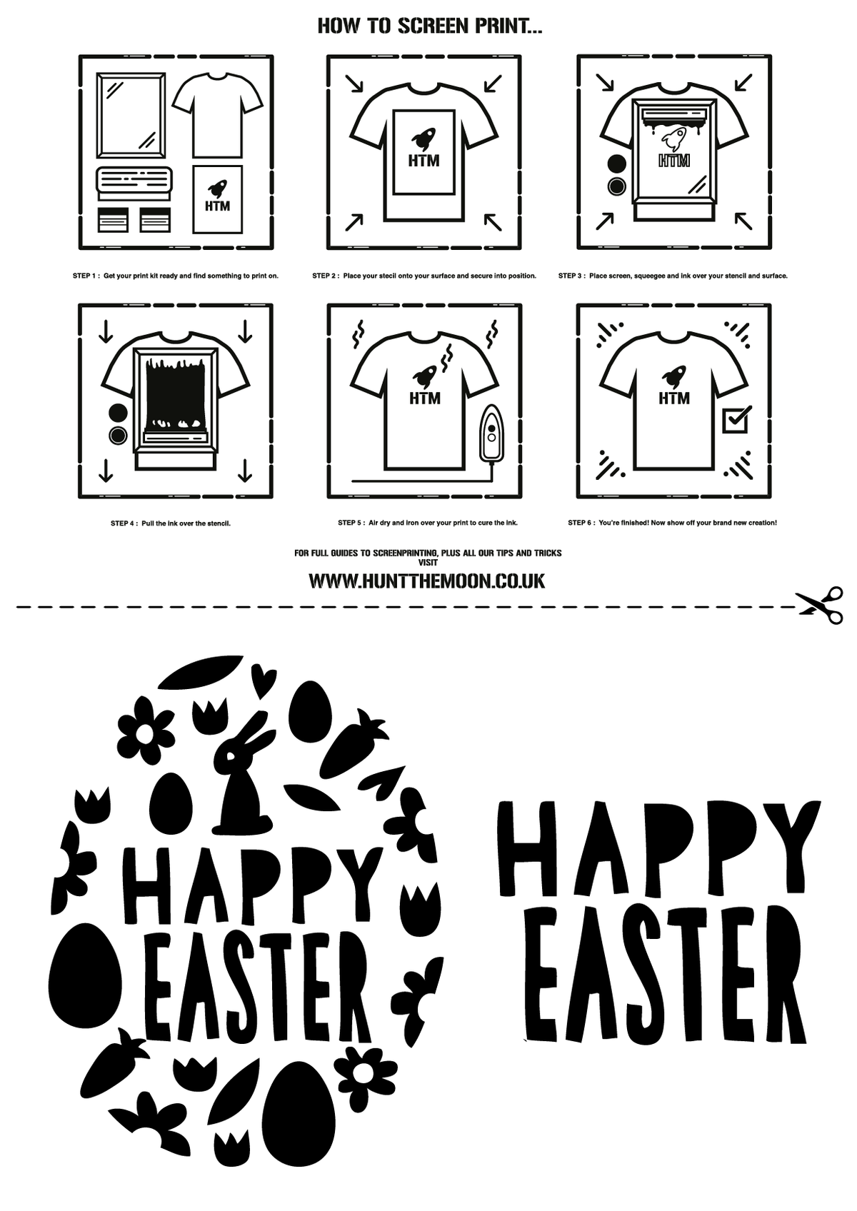 how-to-screen-print-guide-easter-theme-stencils-free-download