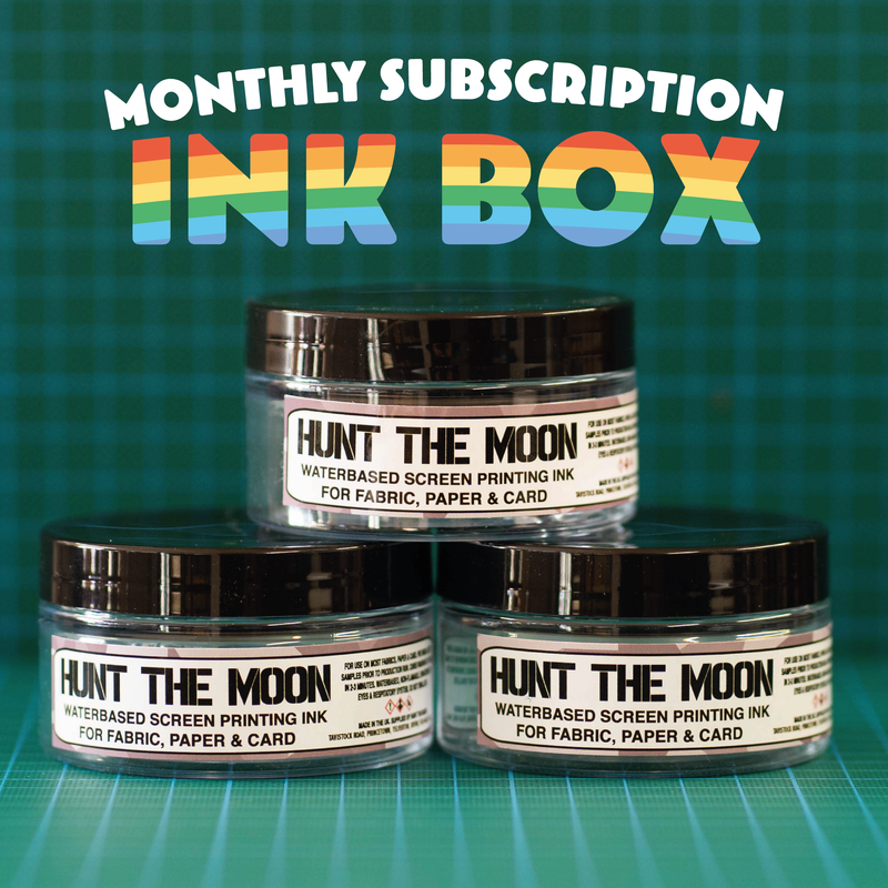 Monthly Subscription Box - Eco Waterbased Screen Printing Ink Set (free shipping every month)