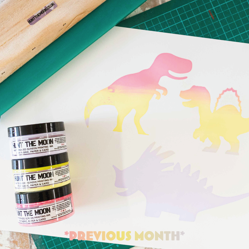 Monthly Subscription Box - Eco Waterbased Screen Printing Ink Set (free shipping every month)
